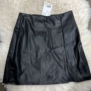 Girls H&M faux leather skirt